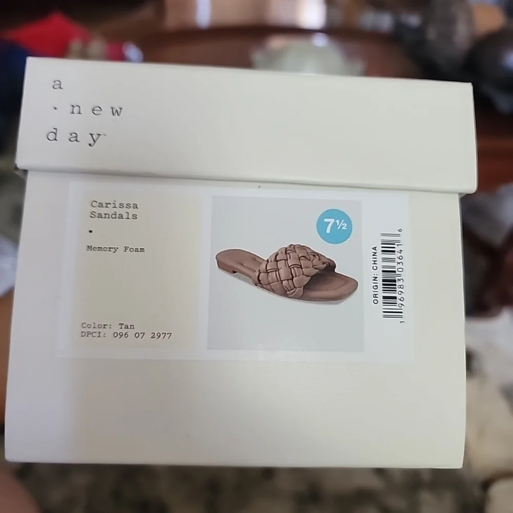 AA - a new day Carrissa Sandals (Memory Foam) Tan 7.5